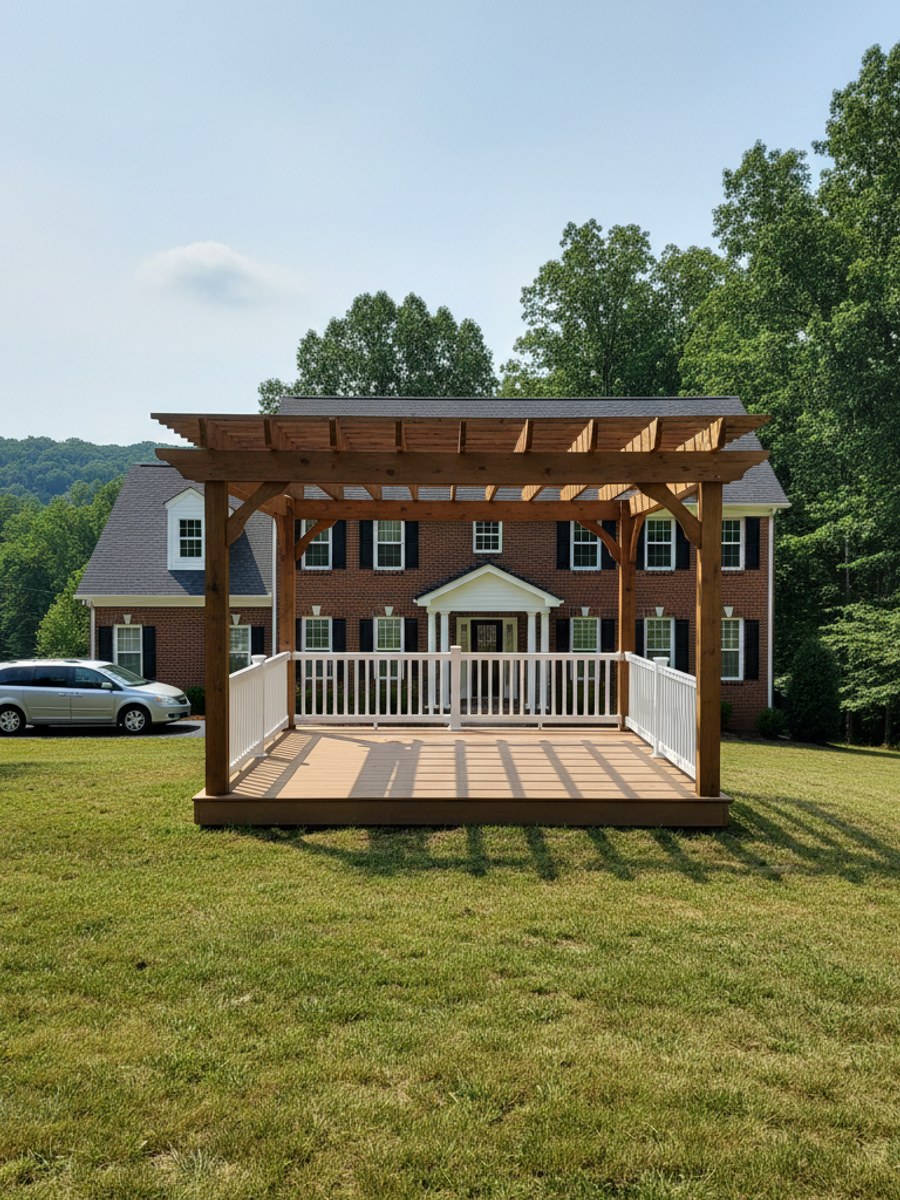 Custom Deck Design completed by Midway Deck Solutions in Collierville, TN