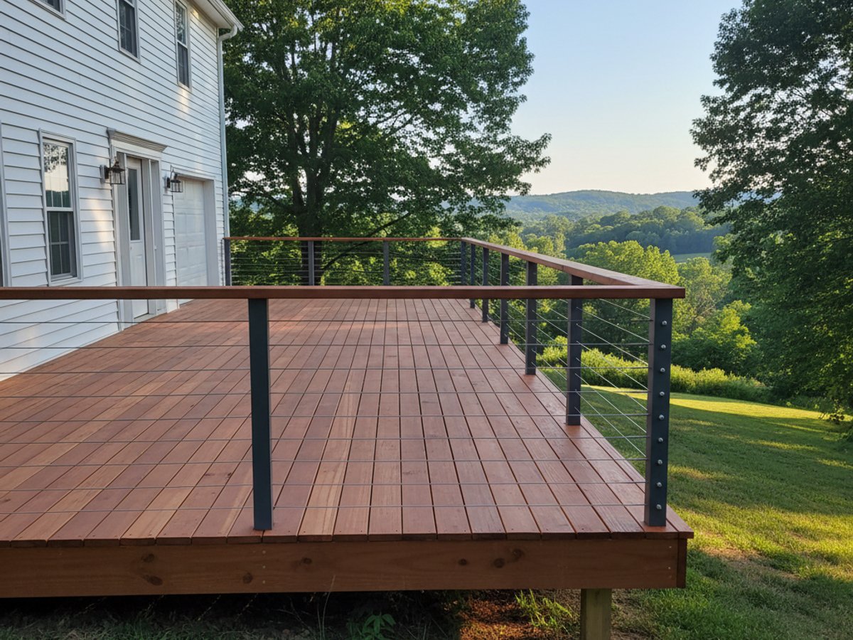 Custom Deck Design completed by Midway Deck Solutions in Southaven, TN