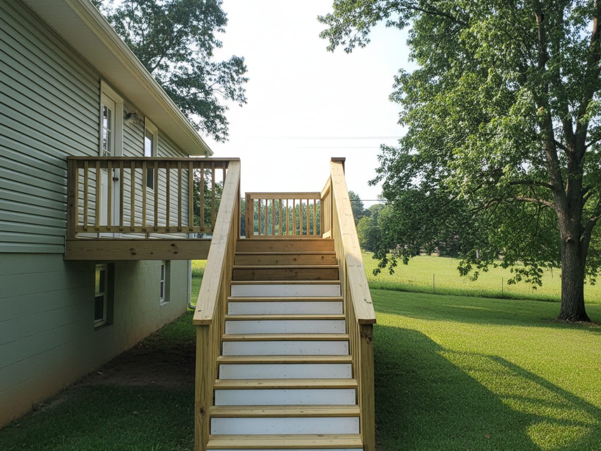 Multi-Level Deck Building completed by Midway Deck Solutions in Lakeland, TN