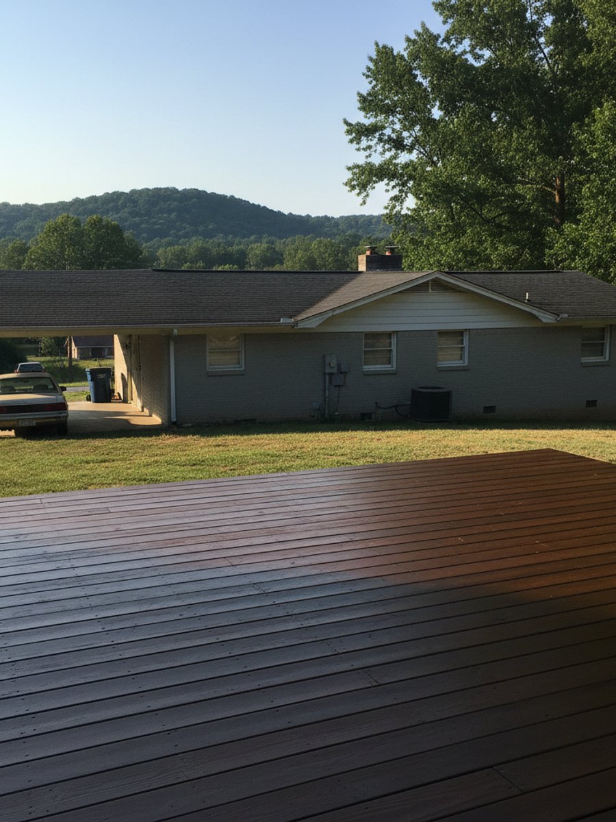 Custom Deck Design completed by Midway Deck Solutions in Bartlett, TN