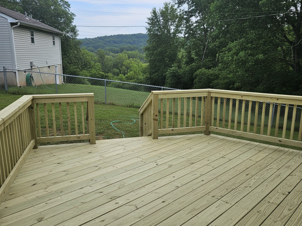 Midway Deck Solutions crew at work on a home in Memphis, TN